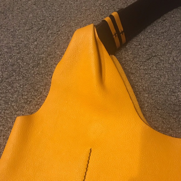 🔹Yellow Leather Tote bag - Picture 7 of 7